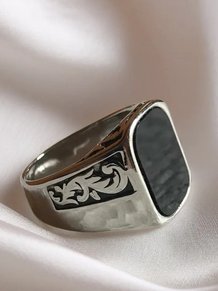 Turkish designs or black Aqiq stones in Italian silver
