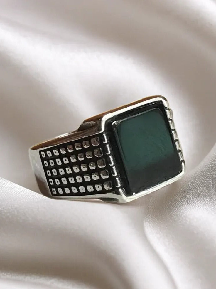 Timeless Black Square Onyx-925 Silver